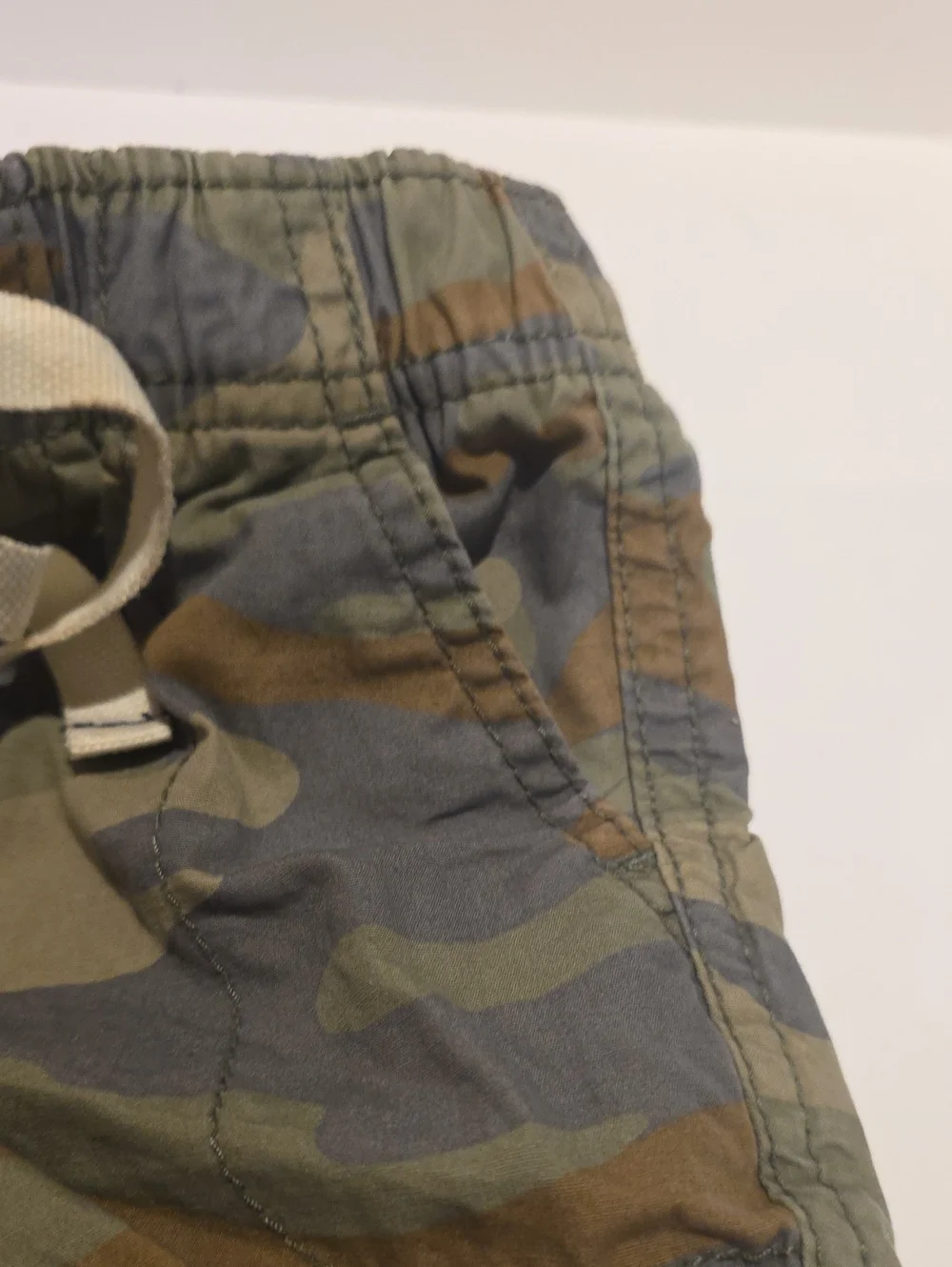 Carters 18m Kids Camo Drawstring Shorts - Olive Green